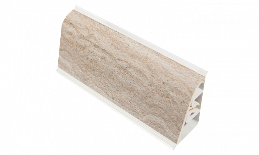 1383 - 850 Плинтус для столешницы ар850 белый перламутр (Скиф) 37*24*3000 (ф-ра 1110)