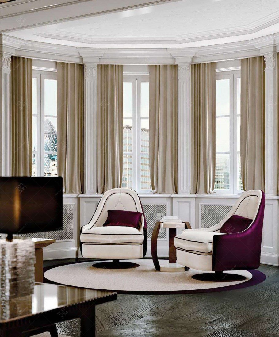 Гостиная с эркерным окном