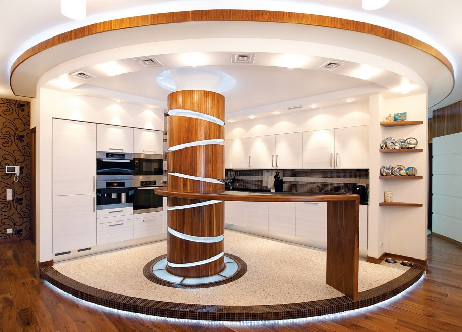 Барная стойка полукругом