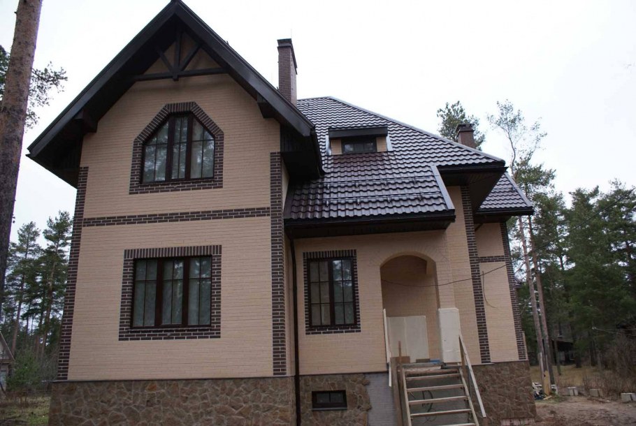 Кирпич облицовочный керма шоколад