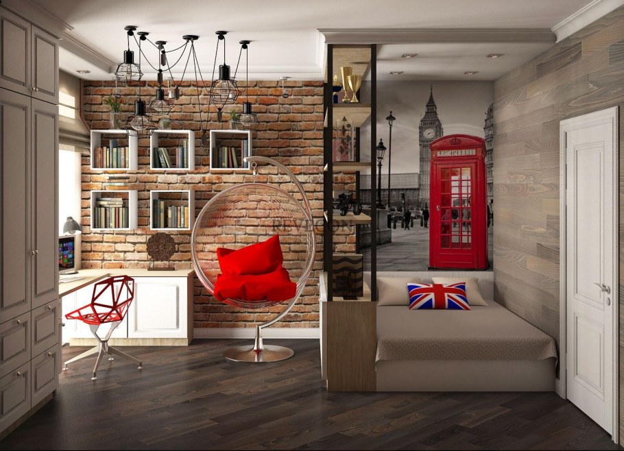 Коридор в стилистике РЖД