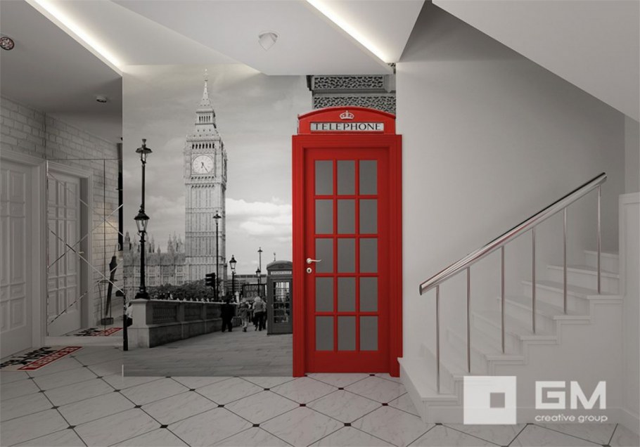 Прихожая в лондонском стиле