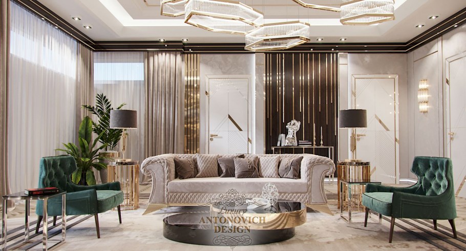 Перегородки для зонирования в стиле ар деко