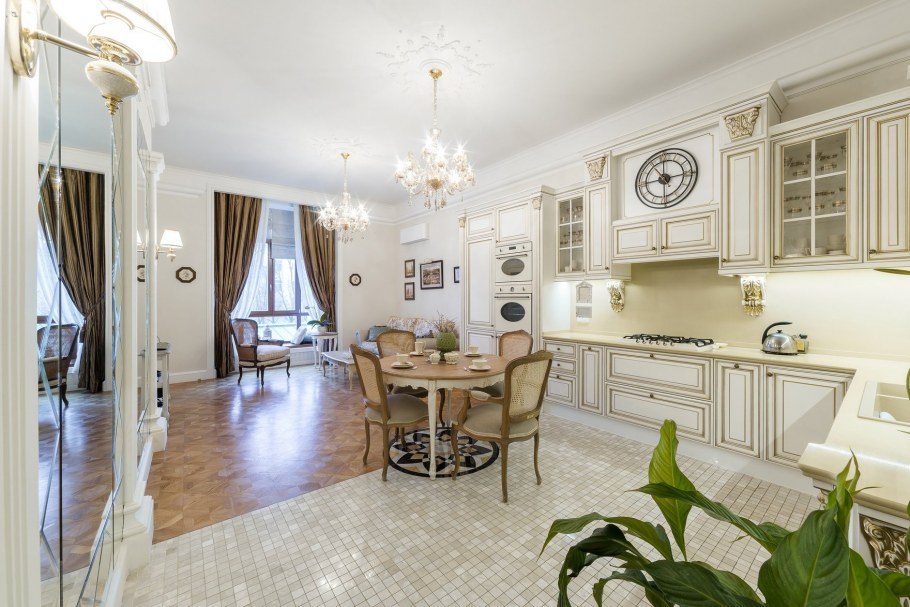 Шикарные кухни столовые