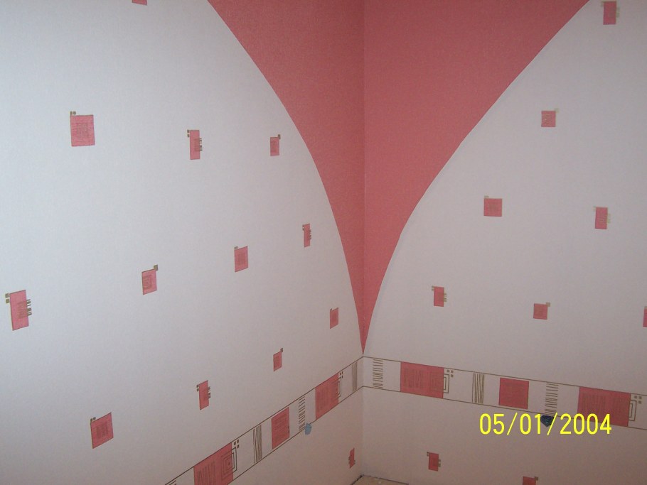 Поклейка обоев по диагонали