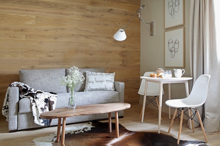 Стильная спальня в светлых тонах