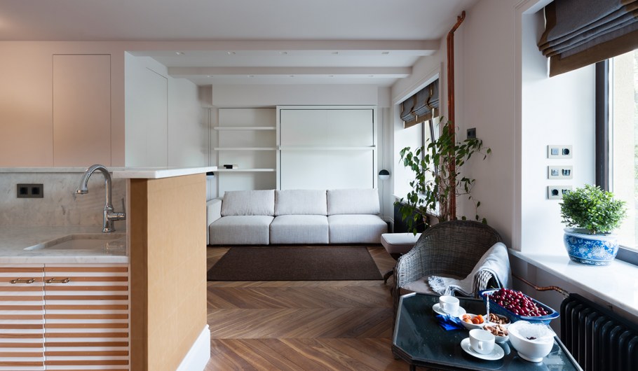 Интерьер квартиры студии 25 кв.м