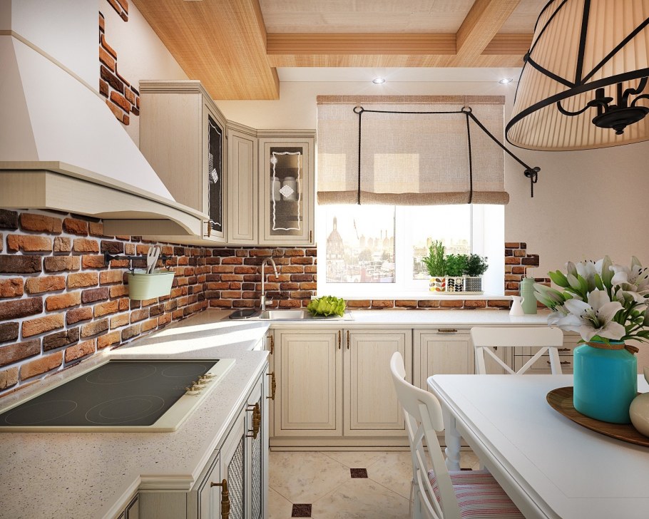 Очень уютная кухня