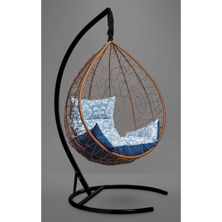 Подвесное кресло садовоех135х123 см, м-групп круглое вращающееся