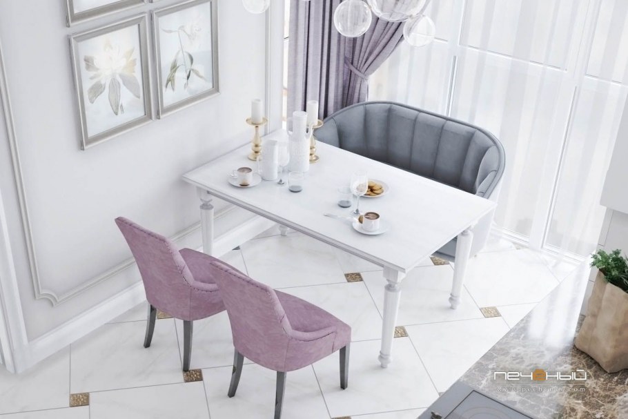 Кресло Венето Velvet poudre