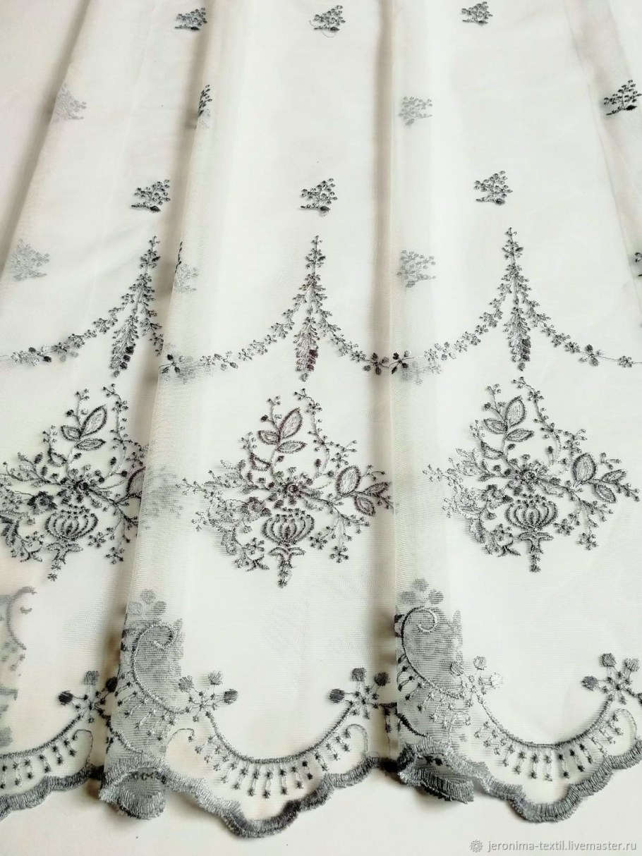 Тюль Верона с вышивкой Парадиз