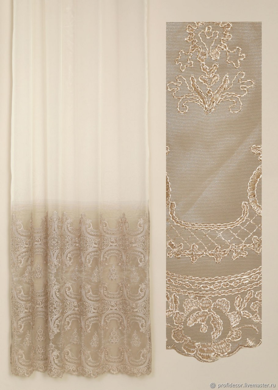 Льняная тюль