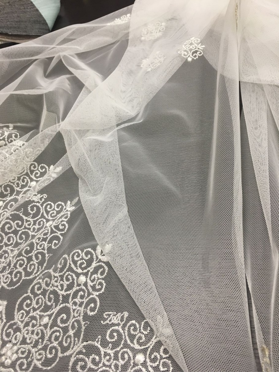 Тюль микросетка Грек белая