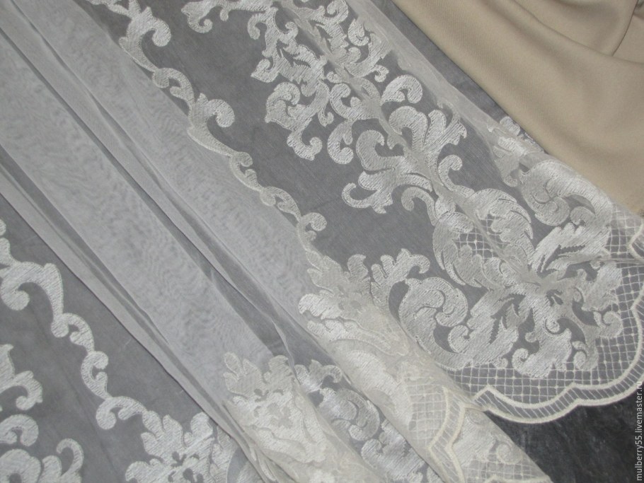 Тюль занавеска Mesh embroiddery Curtain 140*260 модель gzg134-3 Royal Union