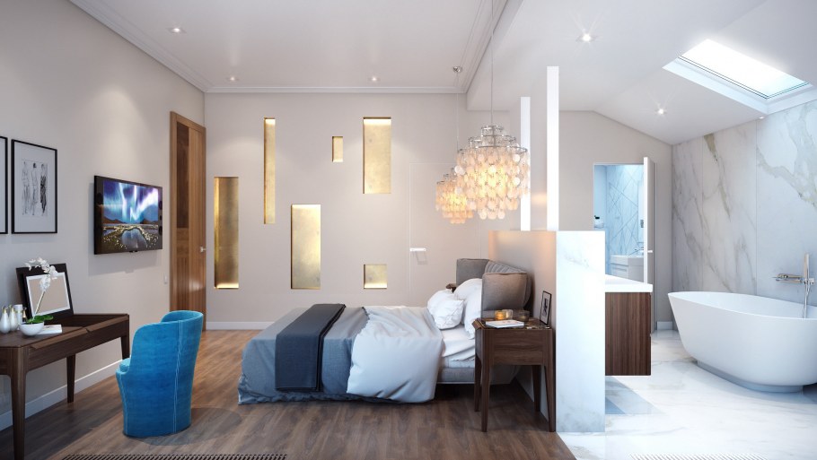 Шторы в таунхаусе гостиная