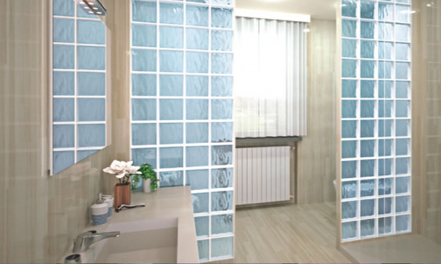 Стеклянный кирпич Леруа Мерлен