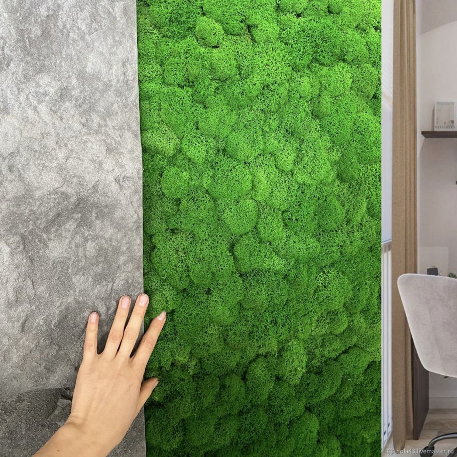 Мох в интерьере