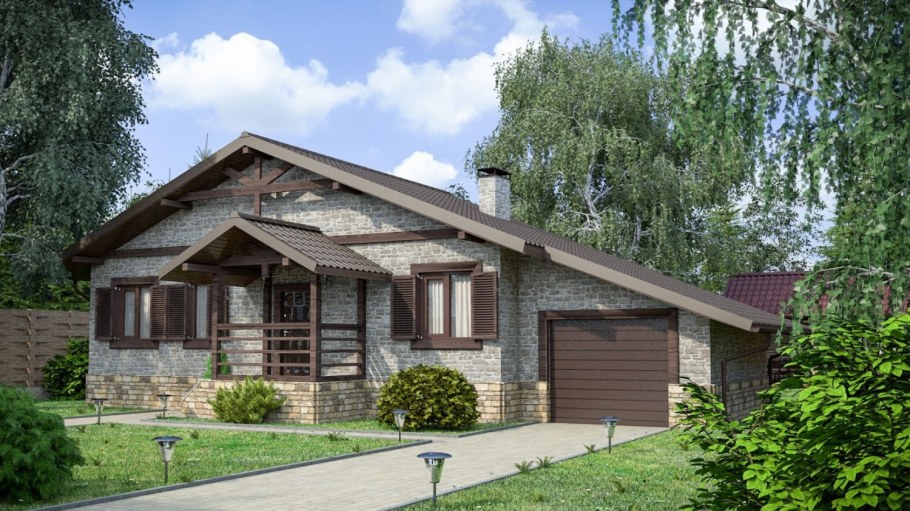 Дом с односкатной крышей проекты до 100 кв.м