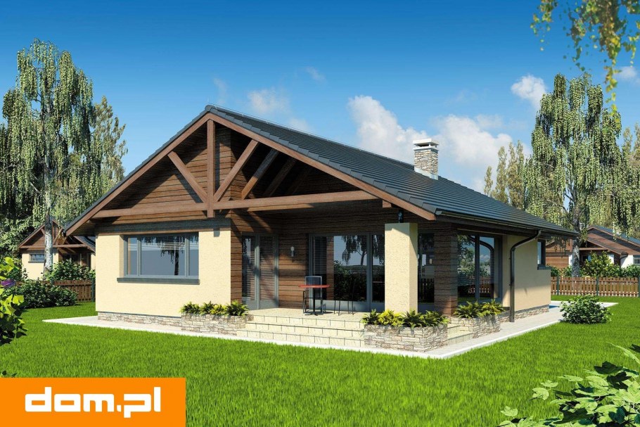 Дом 100 кв м проекты одноэтажных в стиле Шале