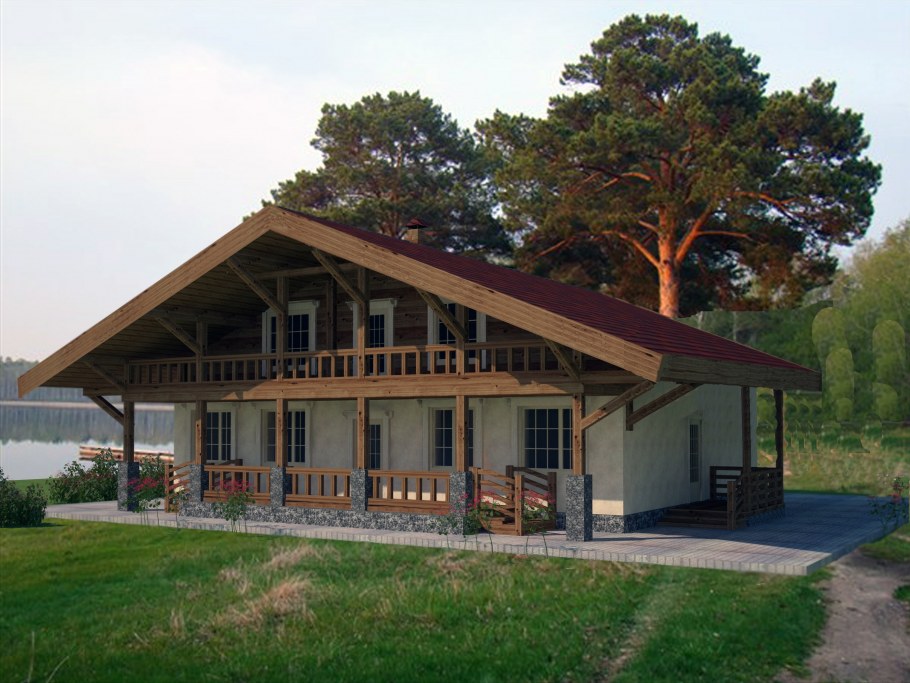 Альпийский домик Шале 70кв