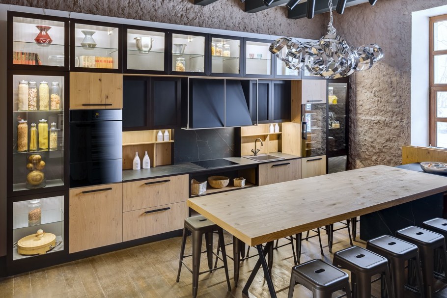 Кухни в стиле лофт Лорена