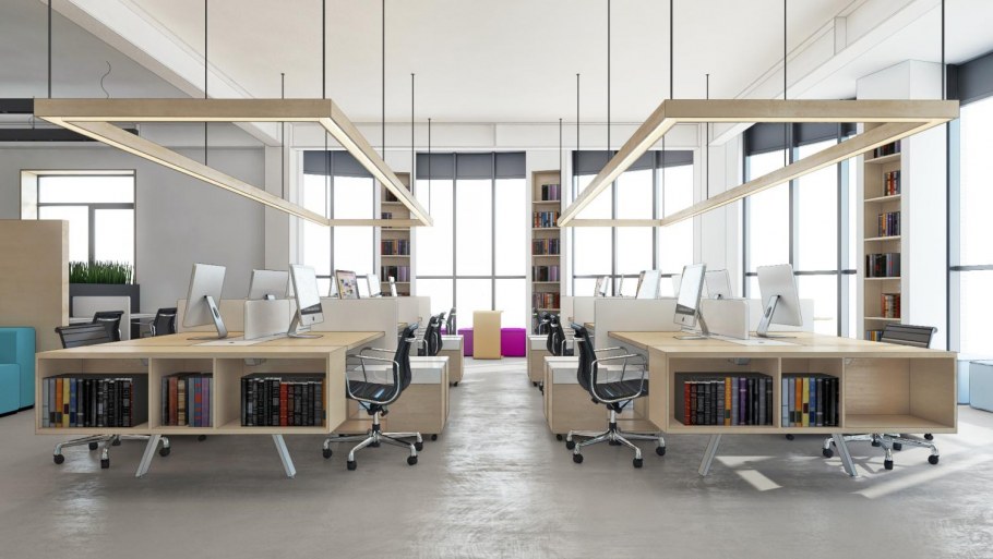 Интерьер офиса опен Спейс