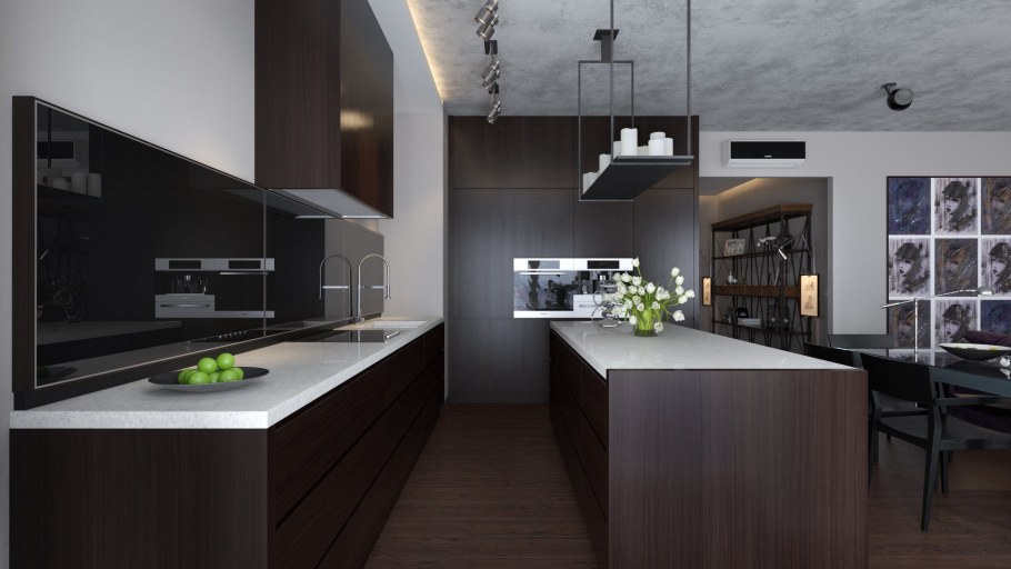 Мужская кухня интерьер