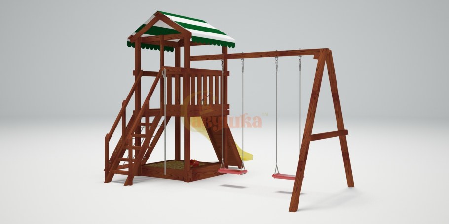 Качели деревянные