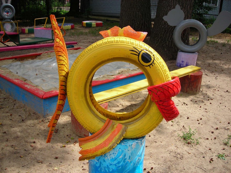 Поделки на детскую площадку своими руками