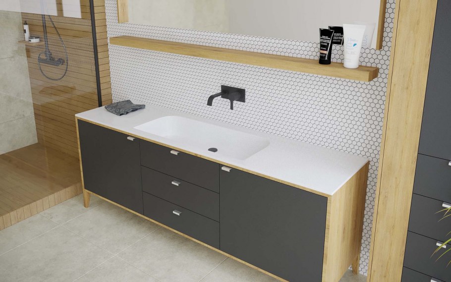 Тумба подвесная Raval Twins 140