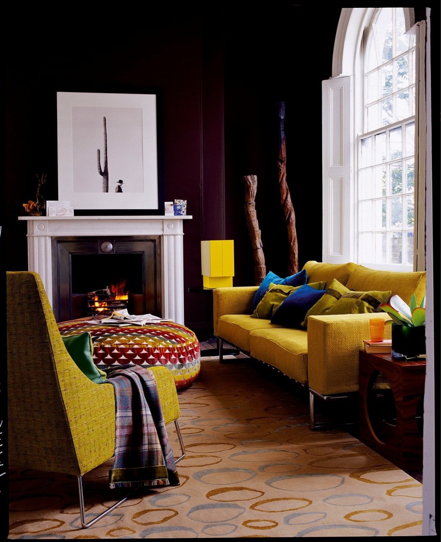 Комната в стиле ретро