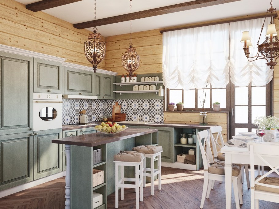 Кухня современная 6кв Прованс