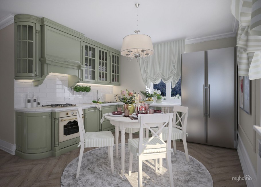Кухня в стиле Кантри Эклектика Прованс