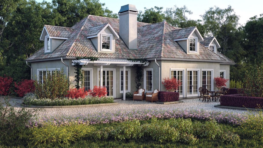 Кейп код стиль дома современный