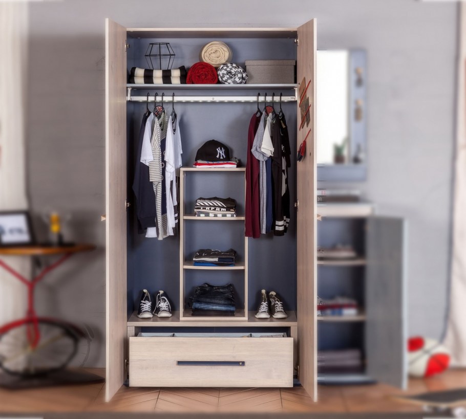 Шкаф двухдверный Trio Cilek