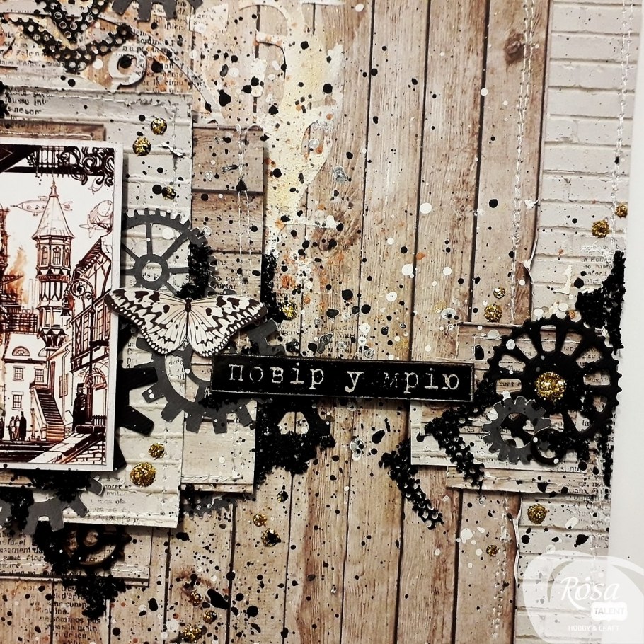 Картина в стиле гранж в интерьере