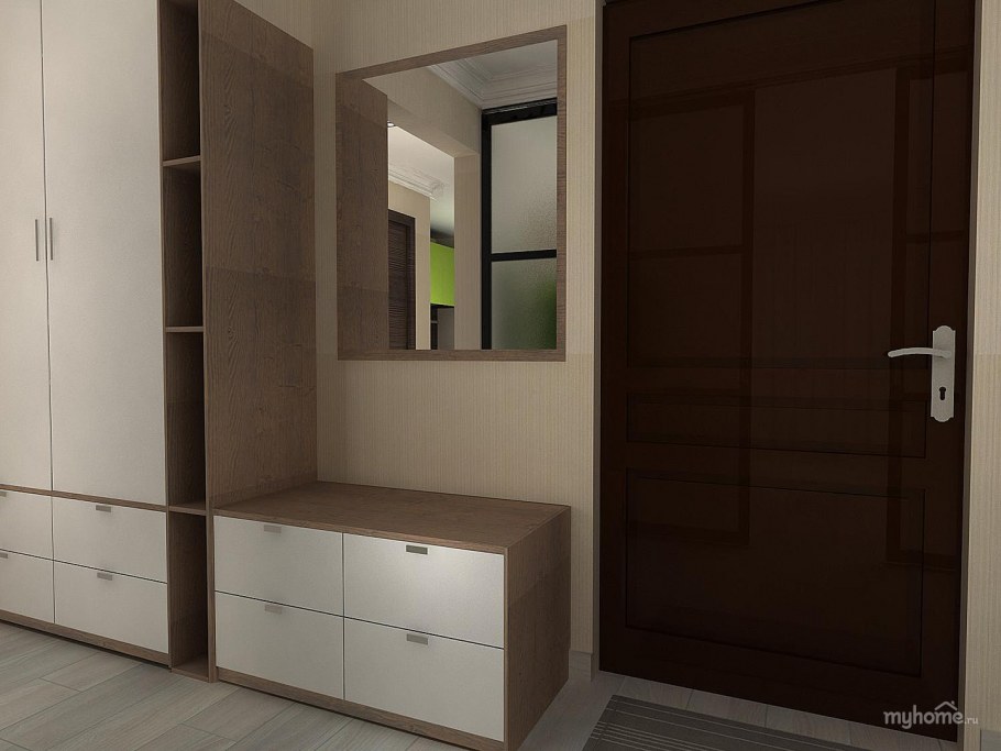 Квадратная прихожая