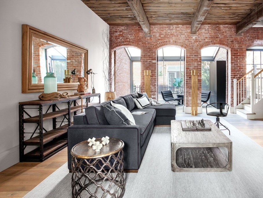 Нью лофт гостиная