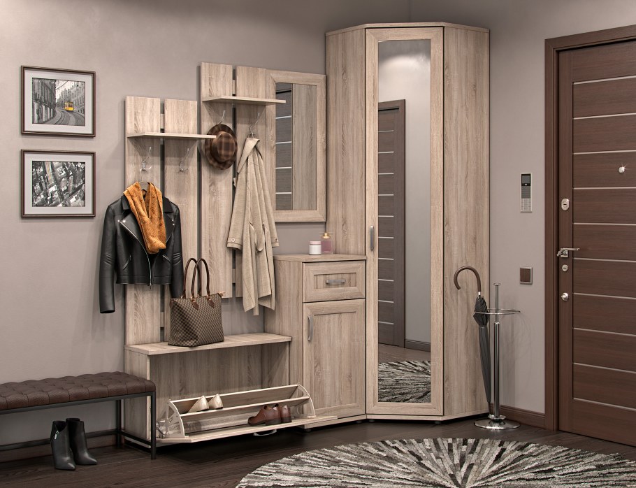 Угловая прихожая в хрущевке