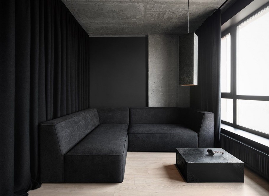 Квартира Минимализм темная