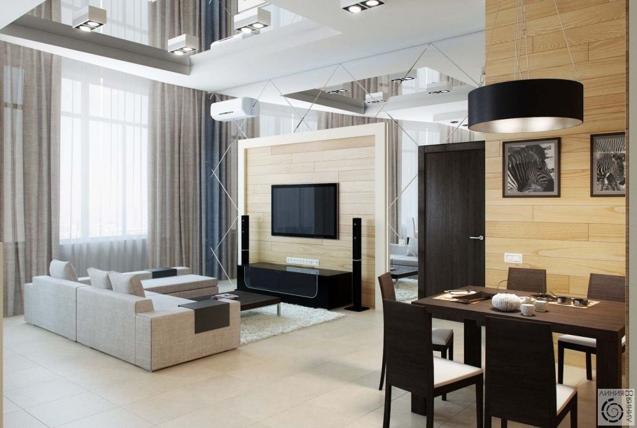 Кухни гостиные в стиле Минимализм