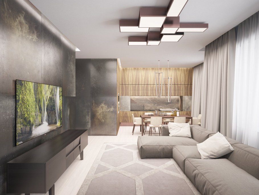 Гостиная в стиле эко Минимализм