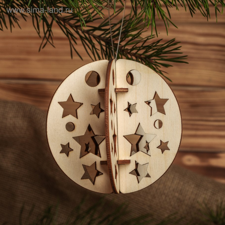 Деревянные новогодние игрушки