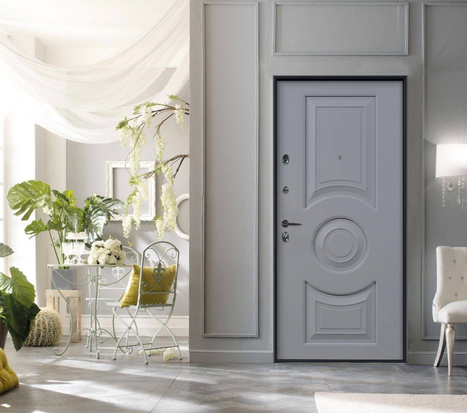 Дверь входная Неаполь белая