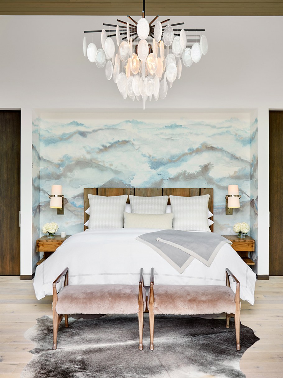 Обои расширяющие пространство в интерьере для спальни