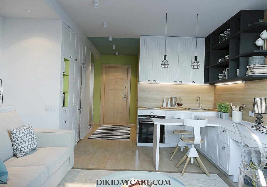 Кухня-гостиная 17 кв.м икеа