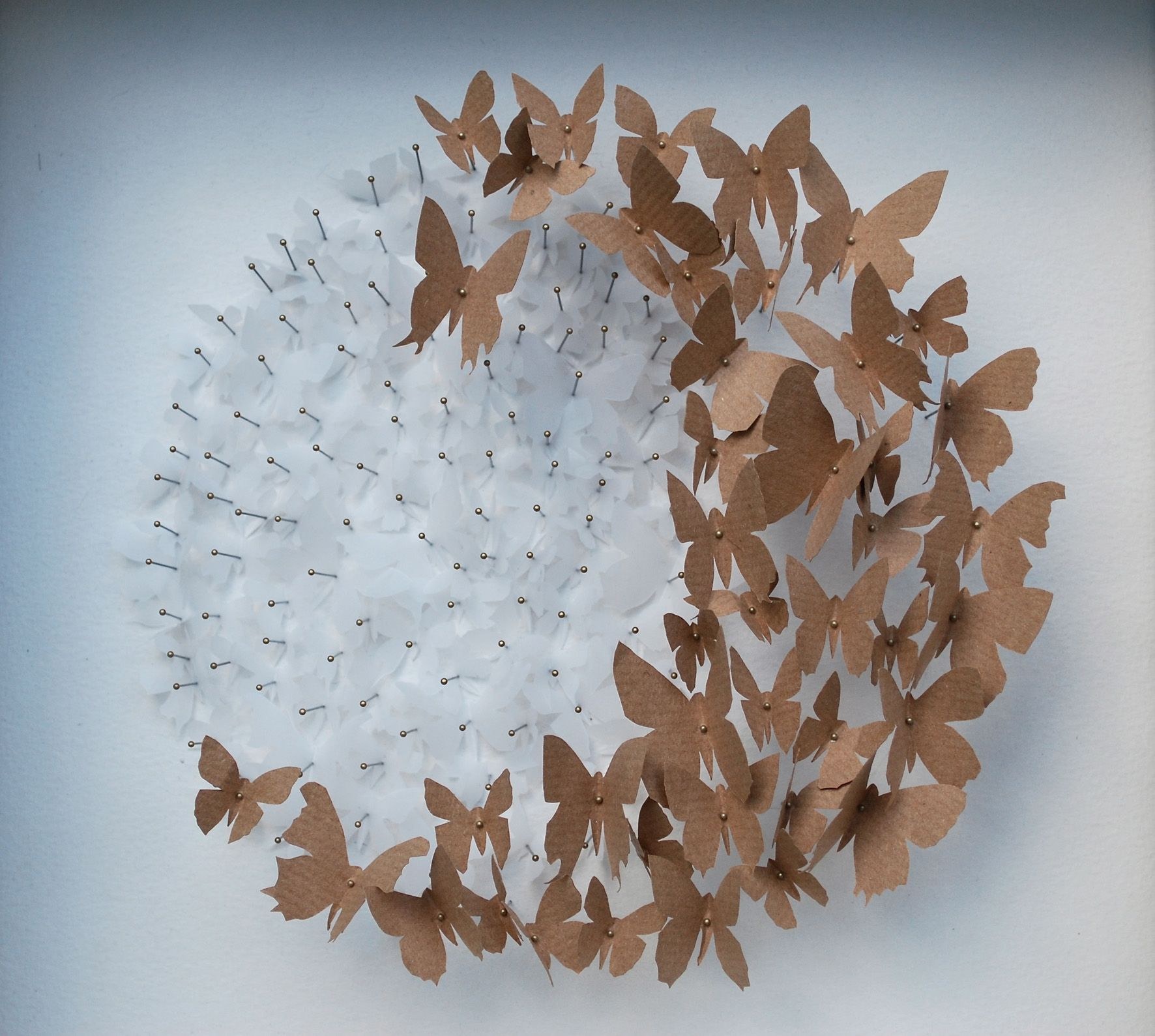 Набор для творчества 3D оригами Птицы на стену из бумаги / papercraft / Декор интерьера / DIY