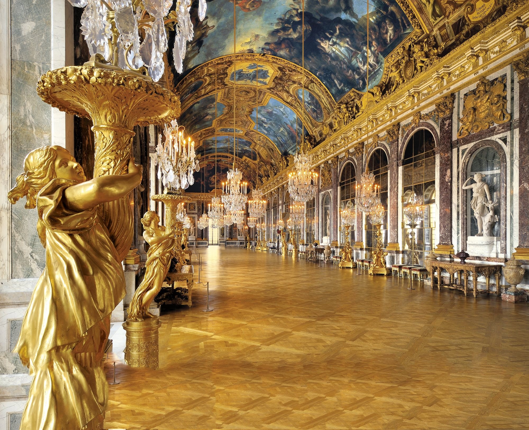 Версальский дворец внутри с описанием