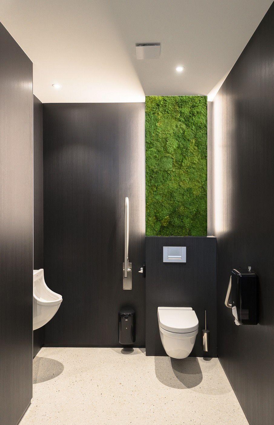 Туалет с инсталляцией и раковиной