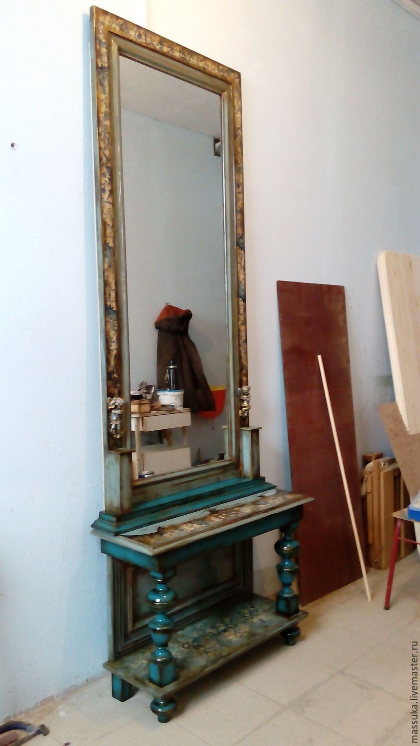 Напольное зеркало Дилан Silver